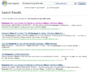 Live Search still terrible, but entertaining