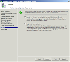 Installing WSUS 3.0 SP1 on Windows Server 2008
