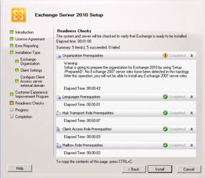 Installing Exchange Server 2010 Pre-Requisites on Windows Server 2008