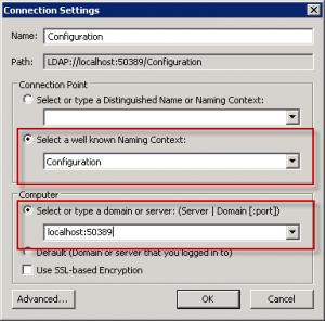 How to Manage AD LDS on an Edge Transport Server with ADSIEdit