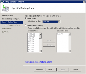 How to Schedule Windows Server Backup