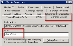 Fixing Mail-Enabled Object Aliases for Exchange Server 2010 Migration