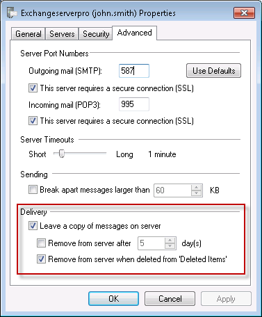 Alarmerend zuiden herten How to Configure Windows Live Mail for Exchange 2010 POP3