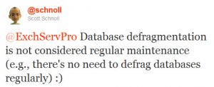 Should You Defrag Exchange Server Mailbox Databases?