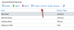 Creating ActiveSync Device Access Rules in Exchange Server 2010