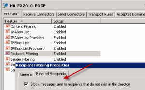 NDR 550 5.5.1 User Unknown for Internal Relay Domain