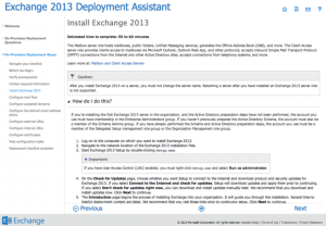 Exchange Server 2013 Deployment Assistant
