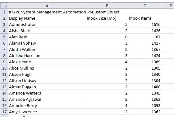 Reporting Mailbox Folder Sizes with PowerShell | Practical365