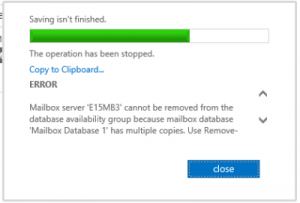 How to Remove a DAG Member in Exchange Server 2013