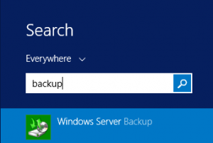 Backing up Exchange Server 2016 Using Windows Server Backup
