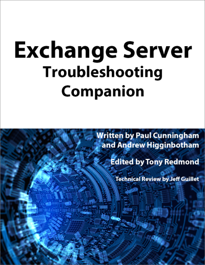 exchange server troubleshooting companion cover sales page