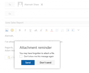 How to Restore the Forgotten Attachment Warning in Outlook on the Web