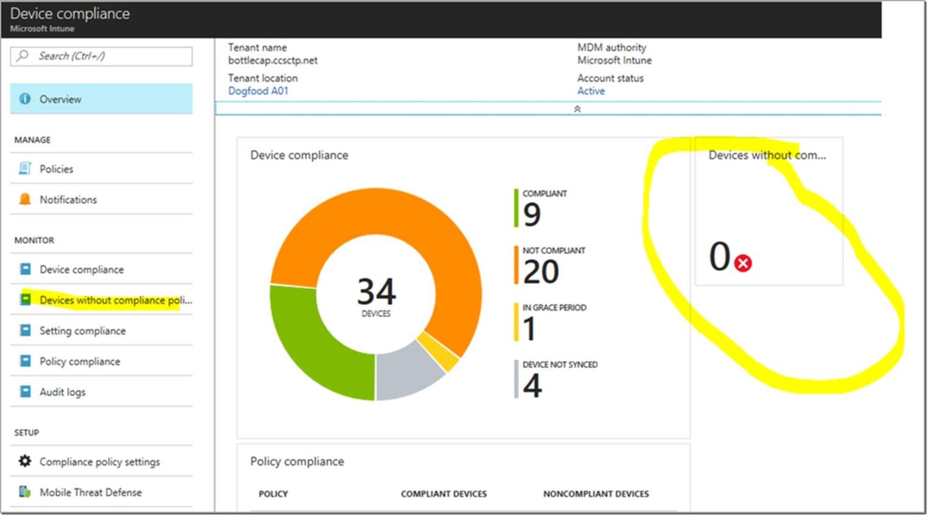 devices without compliance policy thumb