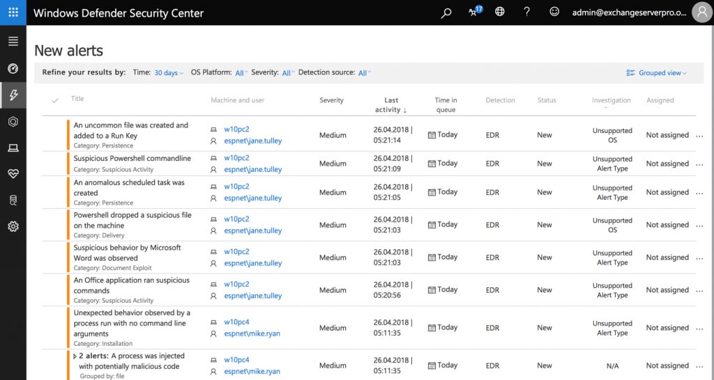 A Look at Windows Defender Advanced Threat Protection (WD ATP