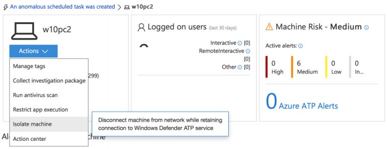 windows defender atp device policy classic policy