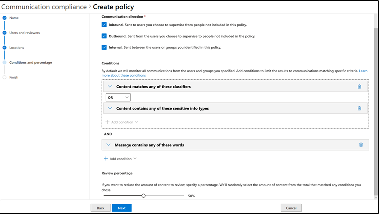 How to create a Communication compliance policy | Practical365