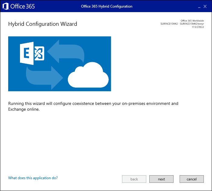 Exchange Online Hybrid Configuration Wizard (HCW)