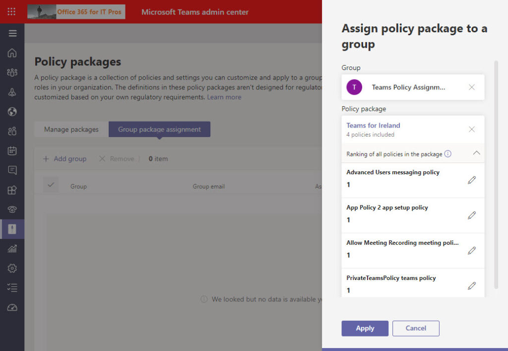 Deploying Custom Teams Group Policy Assignments