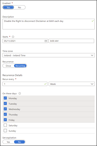 “Right to Disconnect” &#8211; Implementing a Timed Disclaimer in Exchange Online with Azure Automation