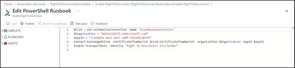 “Right to Disconnect” &#8211; Implementing a Timed Disclaimer in Exchange Online with Azure Automation