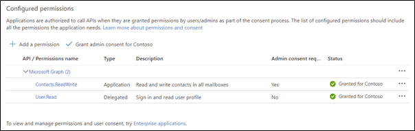 Prepopulating Outlook Contacts with the Graph API