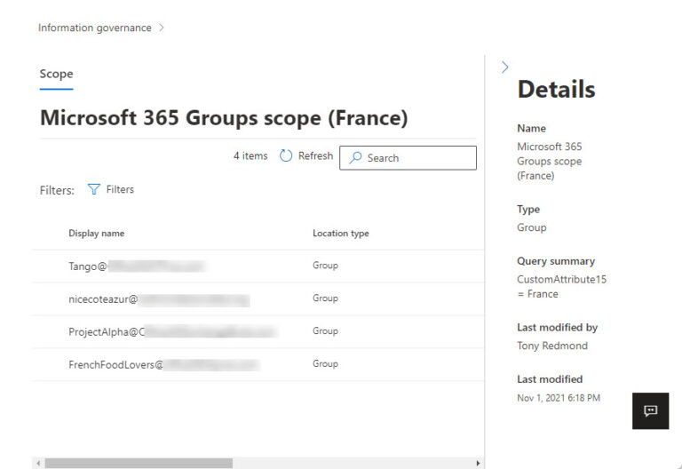 Using Adaptive Scopes with Microsoft 365 Retention Policies for Users