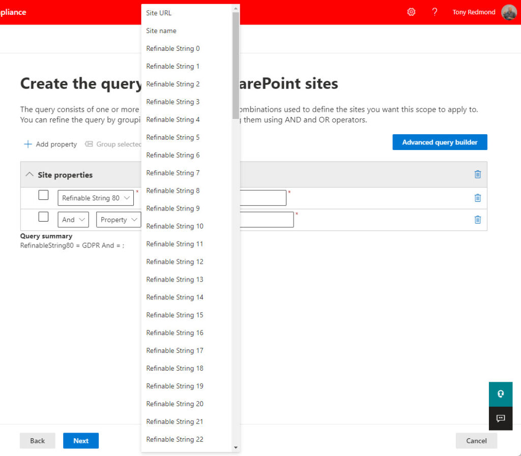 Creating an adaptive scope for SharePoint Online sites