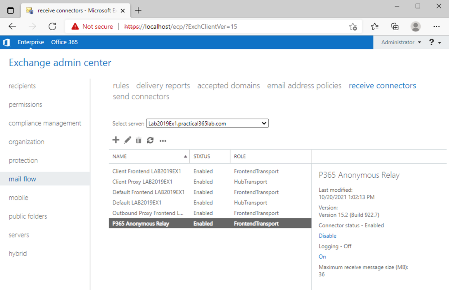 How To Configure Exchange Server 2019 For SMTP Anonymous Relay ...