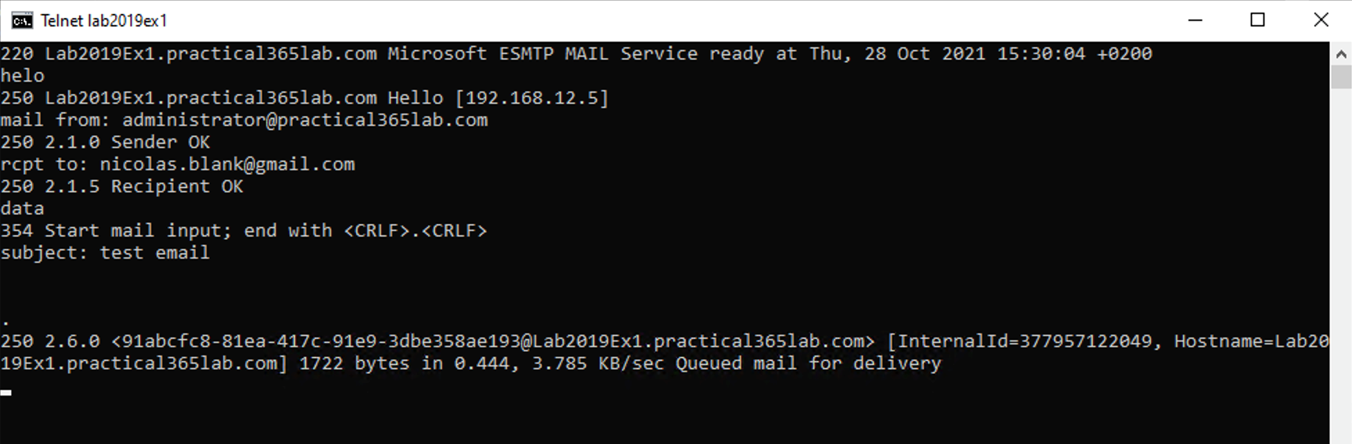 How to Configure Exchange Server 2019 for SMTP Anonymous Relay ...