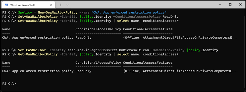 Exchange Online PowerShell secure access 