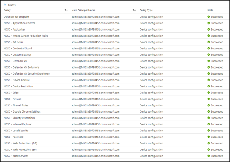 microsoft intune security baselines for device management