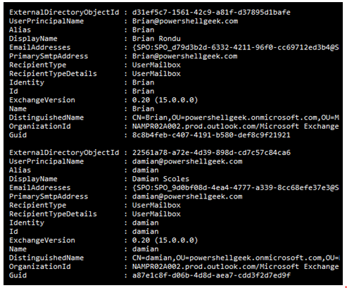 PowerShell, Piping and Exchange Online Mailbox Management