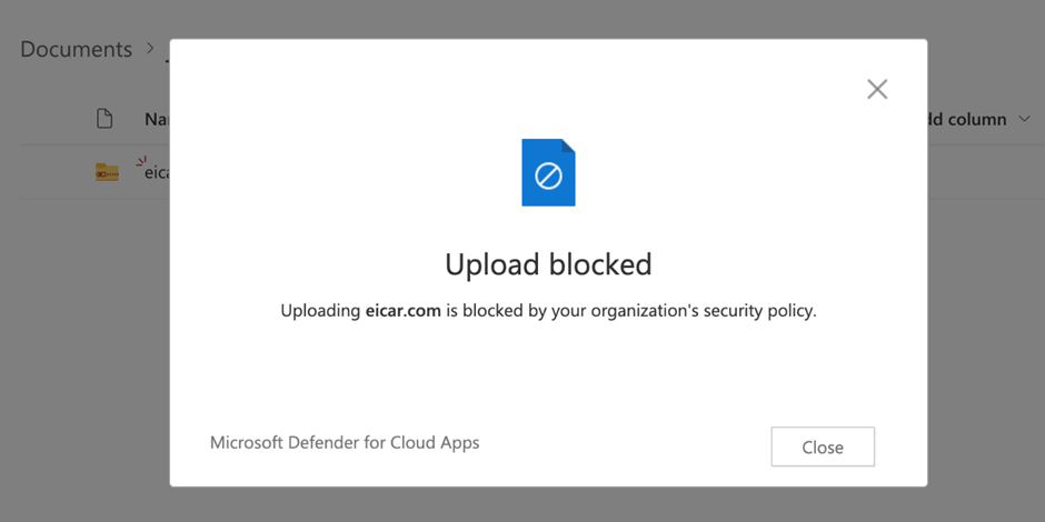 Use the Defender for Cloud Apps Policy to Prevent Information Leakage