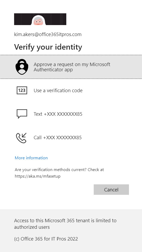 Methods available to satisfy an Azure AD MFA challenge

System-preferred authentication