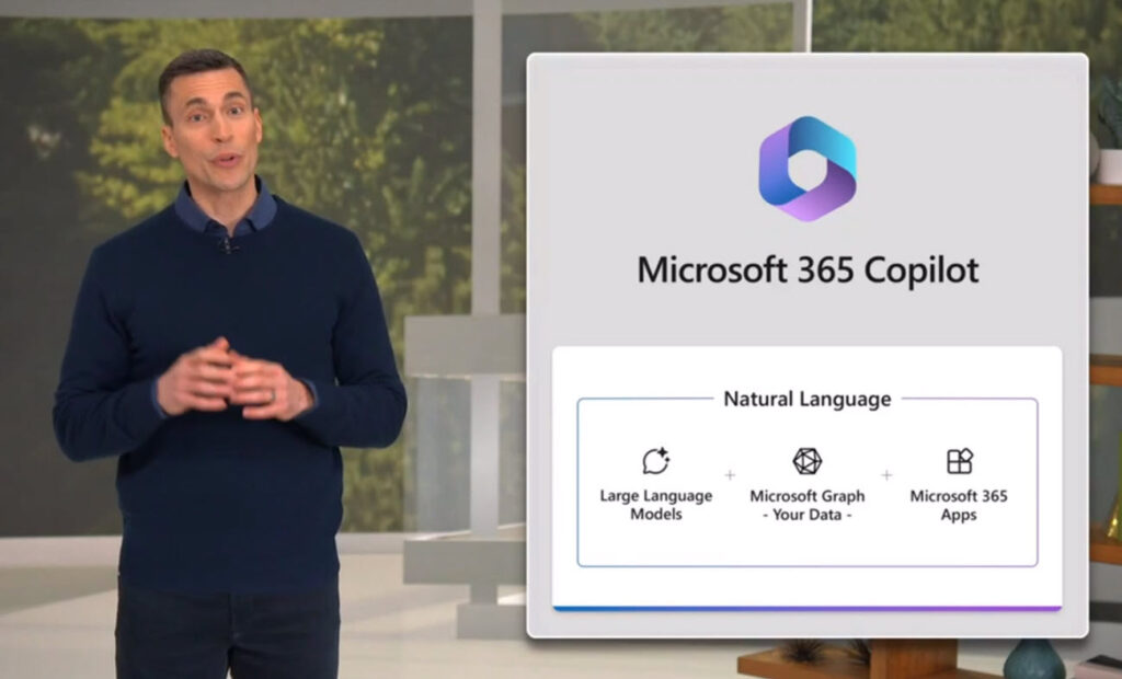 The announcement of Microsoft 365 Copilot on March 16