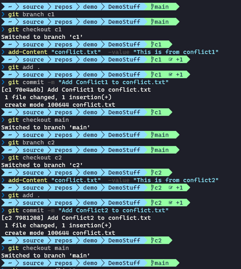 Git Merge Setup