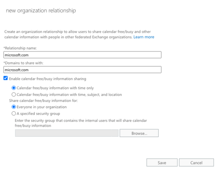 Free/Busy Sharing with Multiple Exhange Servers | Practical365