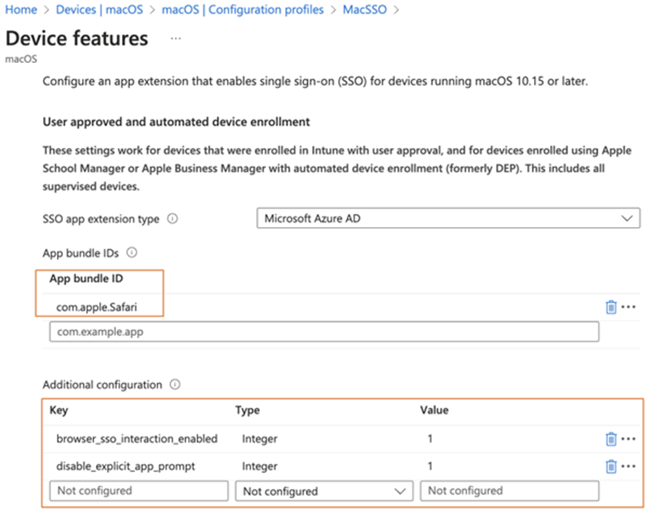 Configuring Enterprise SSO in Apple Devices