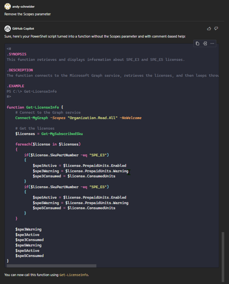 Using GitHub Copilot to Upgrade PowerShell Scripts to the Microsoft ...