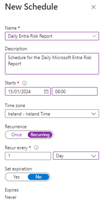 Use Azure Automation and PowerShell to Create a Daily Microsoft Entra Risk Report
