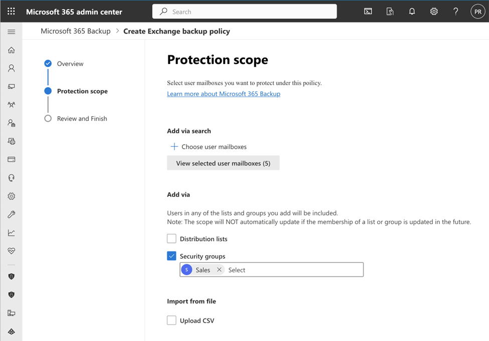 Microsoft 365 Backup