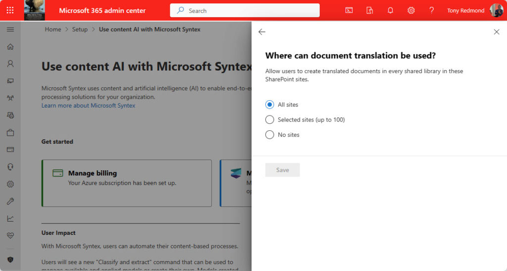 SharePoint Translation Settings