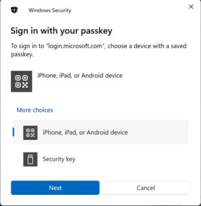 Using Entra ID Support for Passkey Authentication with Microsoft 365 ...