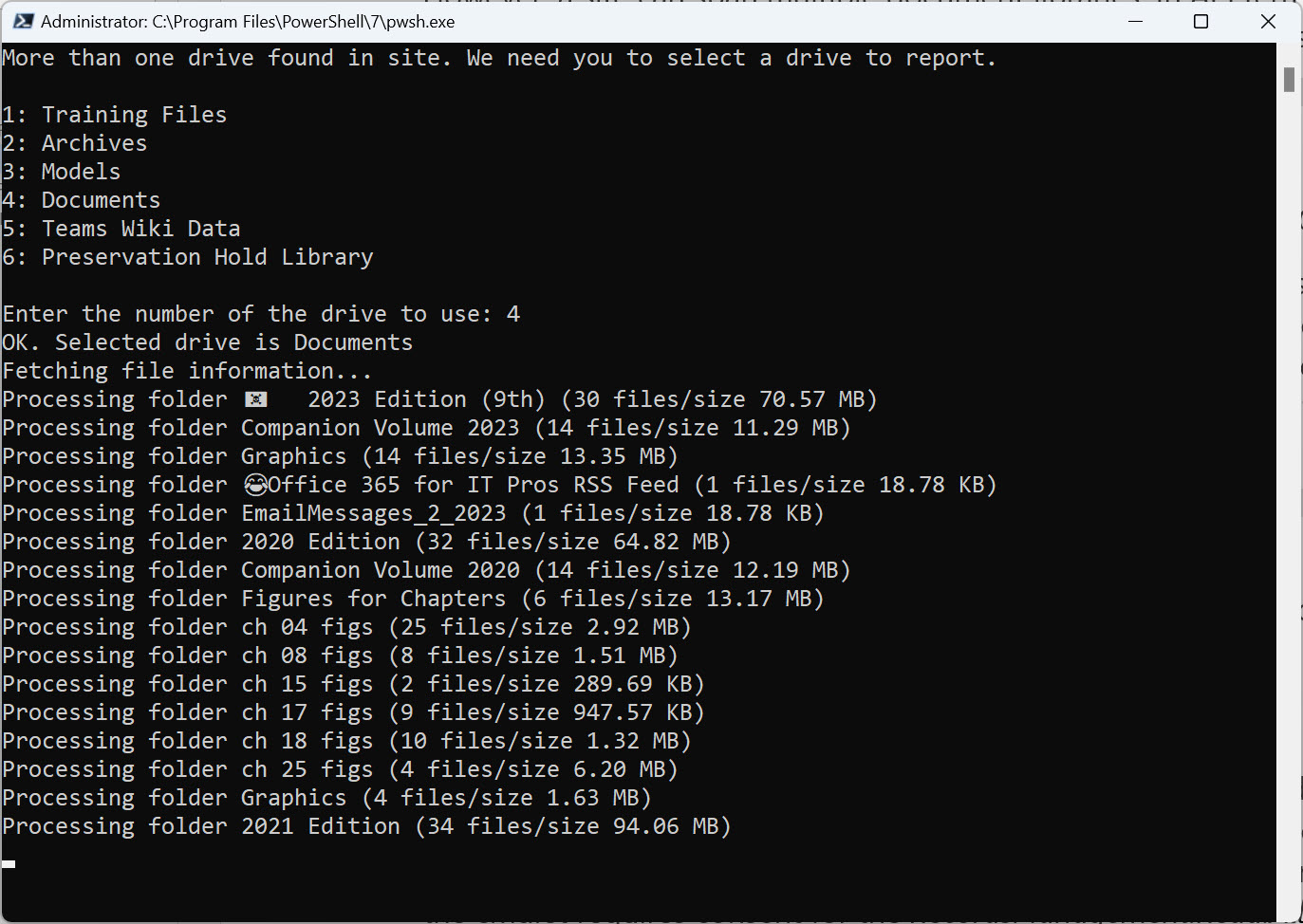 Create a SharePoint Online Files Report with the Graph PowerShell SDK image.