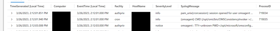 Figure 1: Example of a Syslog message.