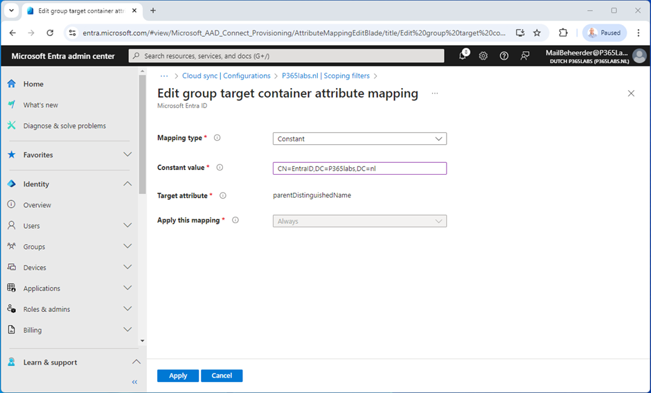 Group Writeback with Microsoft Entra Cloud Sync