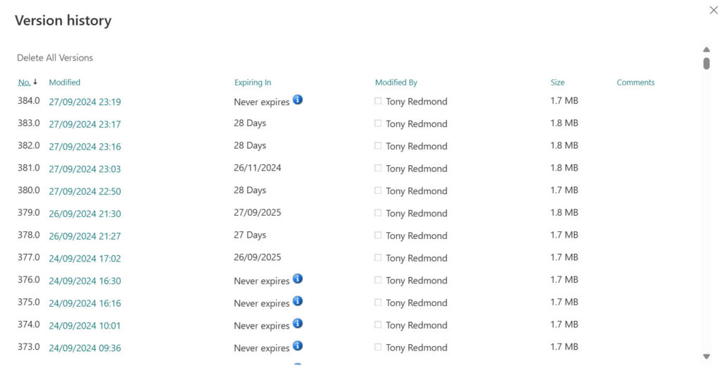 Practical SharePoint: Intelligent Versioning Rolling Out