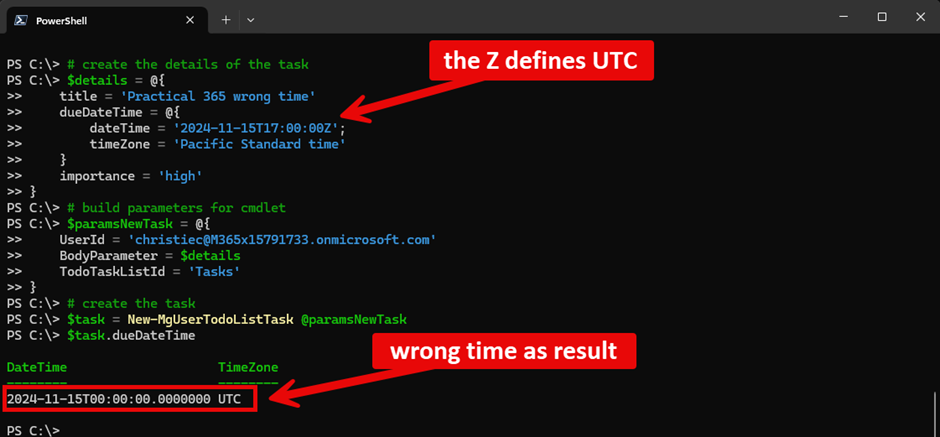 Figure 4: Wrong Time Result