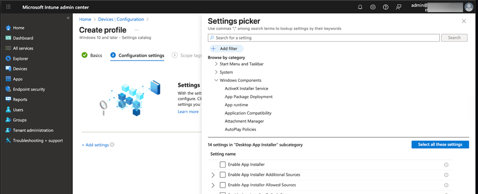 Using WinGet with Intune