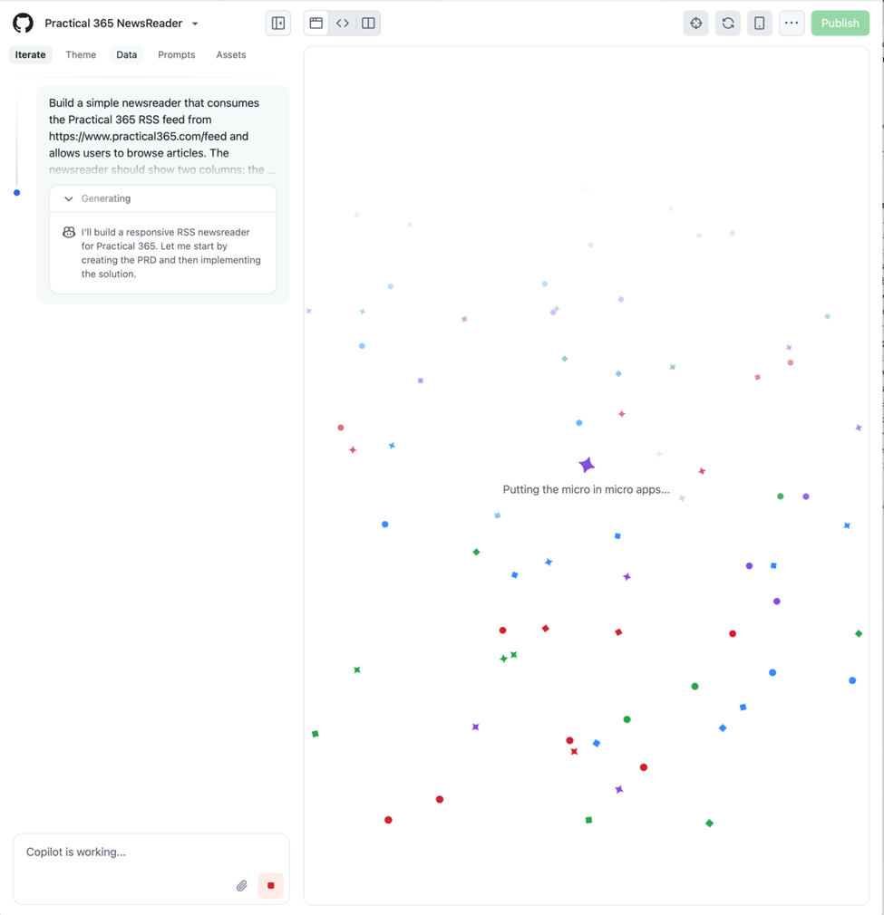 Practical AI: Experimenting with GitHub Spark